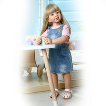 Carica l'immagine nel visualizzatore di Gallery, 34" Standing Big Toddler Girl Reborn Doll Masterpiece Ball Jointed Nicole