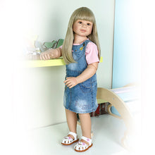 Carica l'immagine nel visualizzatore di Gallery, 34" Standing Big Toddler Girl Reborn Doll Masterpiece Ball Jointed Nicole