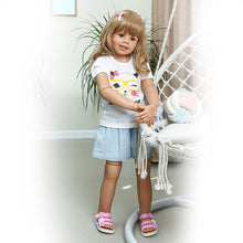Carica l'immagine nel visualizzatore di Gallery, 39 Inch Masterpiece Doll Toddler Big Size Standing Reborn Baby Girl Doris