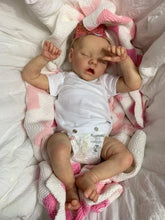 Загрузить изображение в средство просмотра галереи, 18 Inch Real Life Size Reborn Baby Dolls Silicone Lifelike Reborn Baby Girl Realistic Newborn Baby Dolls