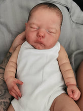 Load image into Gallery viewer, 19 Inch 48cm Painted Realistic Reborn Baby Doll Soft Silicone Baby Boy Doll Cloth Body Lifelike Reborn Toddler Dolls