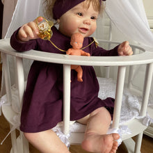 Загрузить изображение в средство просмотра галереи, Weighted Reborn Toddler Doll Girl Realistic Newborn Baby Doll Visible Veins and Capillaries Handmade