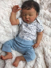 Cargar imagen en el visor de la galería, Sleeping Boy 18" Reborn Baby Doll Silicone Vinyl Handmade