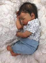 Cargar imagen en el visor de la galería, Sleeping Boy 18" Reborn Baby Doll Silicone Vinyl Handmade