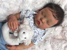 Cargar imagen en el visor de la galería, Sleeping Boy 18" Reborn Baby Doll Silicone Vinyl Handmade