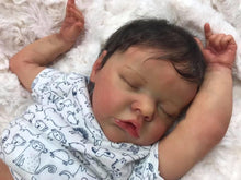 Cargar imagen en el visor de la galería, Sleeping Boy 18" Reborn Baby Doll Silicone Vinyl Handmade