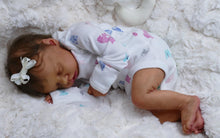 Load image into Gallery viewer, 18" Real Reborn Baby Doll Cerelia Black African American Newborn Baby Girl Asleep Twin A