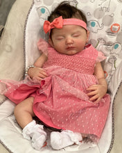 Load image into Gallery viewer, Lovely Realistic Reborn Baby Dolls Girls Sleeping 20 Inches Preemie Newborn Dolls Real Lifelike Soft Silicone Reborn Babies Xmas Birthday Gift for Kids Age 3+