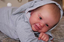 Cargar imagen en el visor de la galería, 24 Inches Weighted Reborn Toddler Boy Real Life Like Newborn Baby Doll Silicone Reborn Baby Doll 3D Skin Visible Veins and Capillaries