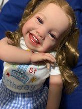 Load image into Gallery viewer, 24 Inch Handmade Finished Silicone Reborn Toddler Dolls Newborn Reborn Baby Doll Girl Weighted Cloth Body