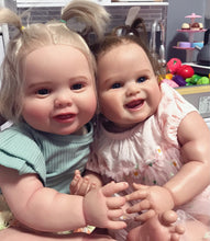 Load image into Gallery viewer, 24 inch Weighted Reborn Toddler Dolls Girl Realistic Newborn Baby Doll Handmade Reborn Baby Dolls with Visible Veins and Capillaries