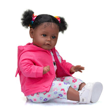 Load image into Gallery viewer, 24 Inch Biracial Reborn Baby Dolls Girl Handmade Black African American Newborn Baby Doll Girl