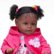 Load image into Gallery viewer, 24 Inch Biracial Reborn Baby Dolls Girl Handmade Black African American Newborn Baby Doll Girl