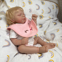 Load image into Gallery viewer, 18 Inch Lifelike Sleeping Realistic Newborn Baby Dolls Silicone Full Body Real Lovely Reborn Baby Doll Girl Birthday Xmas Gift for Kids Age 3+
