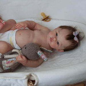 18 Inch Cuddly Reborn Baby Dolls Girls Full Body Vinyl Silicone Lifelike Reborn Baby Doll Realistic Newborn Baby Dolls