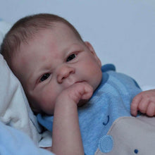 Carregar imagem no visualizador da galeria, 17 inch Adorable Lifelike Reborn Baby Dolls Elijah Soft Silicone Realistic Newborn Baby Doll Xmas Birthday Gift

