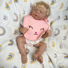 Load image into Gallery viewer, 18 Inch Lifelike Sleeping Realistic Newborn Baby Dolls Silicone Full Body Real Lovely Reborn Baby Doll Girl Birthday Xmas Gift for Kids Age 3+
