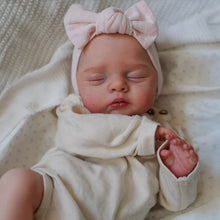 Carica l&#39;immagine nel visualizzatore di Gallery, Irys 19-inch Hand-Painted Reborn Baby Doll with Closed Eyes | Soft Body Realistic Baby Doll | Gift-Ready Bag for Kids
