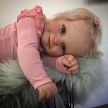 Carica l&#39;immagine nel visualizzatore di Gallery, 20 Inch Realistic Newborn Baby Doll Adorable Lifelike Reborn Baby Dolls Cuddly Simulation Toddler Child Gift for Kids
