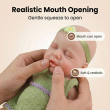 Load image into Gallery viewer, 12inch Mouth Can Open Super Soft Solid Platinum silicone Flexible Elastic LifelikePremie Baby Reborn Loulou Doll
