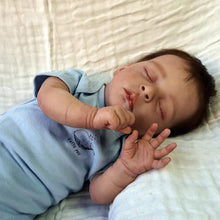 Загрузить изображение в средство просмотра галереи, 18 inch Adorable Lifelike Realistic Newborn Baby Doll Sleeping Reborn Baby Doll Soft Cloth Lovely Baby Dolls Gift for Kids

