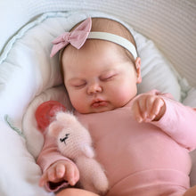 Load image into Gallery viewer, Pinky Reborn 19 inch Reborn Baby Doll Painted Hair Soft Cloth Body Vinyl Limbs Fake Babydoll Birthday Gifts For Kids

