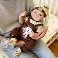 Load image into Gallery viewer, Pinky Reborn 18 Inch Realistic Reborn Baby Boy Doll | 2 Body Options (Cloth/Full Vinyl) with Pacifier &amp; Bottle
