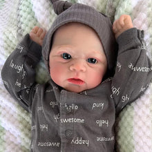 Laden Sie das Bild in den Galerie-Viewer, 17 inch Lovely Lifelike Reborn Baby Dolls Elijah Cloth Body Adorable Cuddly Realistic Newborn Baby Doll Xmas Birthday Gift
