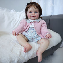 Load image into Gallery viewer, Pinky Reborn Washable Full Body Vinyl Silicone Maddie Girl Dolls Reborn Baby Dolls 20 Inch Real Looking Reborn Doll Best Birthday Set Toys for Kids
