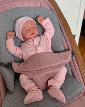 Load image into Gallery viewer, PINKY REBORN Pascale 19-Inch Reborn Baby Doll | Hand-Painted Head, Closed Eyes | Choose Soft Body or Full Vinyl Girl | Pink Footed Sleeper &amp; Bonnet Gift Set
