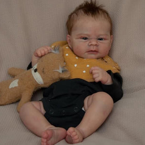 17 Inch Cuddly Reborn Baby Dolls HandMade Lifelike Silicone Baby Doll Realistic Baby Doll Girl Gift