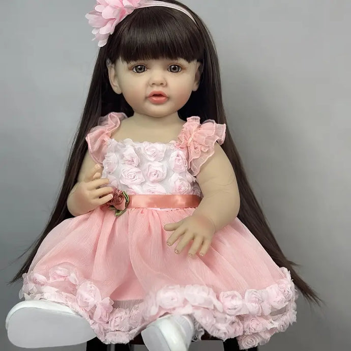 Betty 22-inch European & American Style Realistic Doll | Changeable Wigs + Expressive Big Eyes | Multiple Fashion Outfits