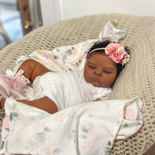 Load image into Gallery viewer, 20 inch Realistic Reborn Baby Dolls Peaches Black Skin High-end Painting African - American Playmate Toys For Children New Parents

