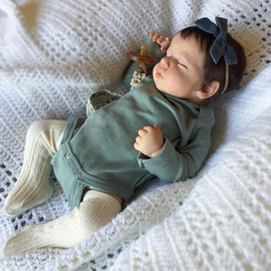 20 inch Adorable Sleeping Lifelike Reborn Baby Dolls LouLou Realistic Cuddly Newborn Baby Dolls