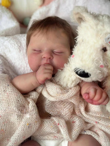 20 Inch Lifelike Realistic Newborn Baby Dolls Real Life Cuddly Reborn Baby Doll Cloth Body Sleeping Baby Doll Girl Kids Birthday Xmas Gift for Kids