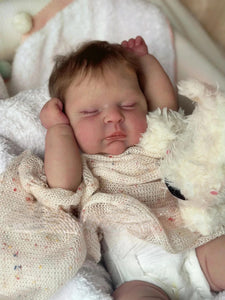 20 Inch Lifelike Realistic Newborn Baby Dolls Real Life Cuddly Reborn Baby Doll Cloth Body Sleeping Baby Doll Girl Kids Birthday Xmas Gift for Kids