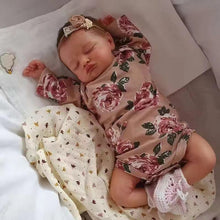 Загрузить изображение в средство просмотра галереи, 20 Inch Sleeping Lifelike Reborn Baby Dolls Girl Soft Silicone Cloth Body Cuddly Realistic Newborn Dolls Gift for Kids
