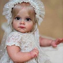 Carica l&#39;immagine nel visualizzatore di Gallery, 24inch Adorable Lifelike Reborn Toddler Girl Cloth Body Realistic Newborn Baby Doll Gift for Kids
