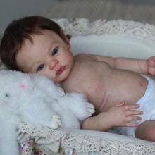 Carica l&#39;immagine nel visualizzatore di Gallery, 18 inch Realistic Reborn Baby Doll Handmade Lifelike Soft Silicone Full Body Newborn Baby Dolls Girl / Boy
