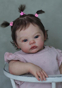 19 inch Adorable Realistic Reborn Baby Doll Handmade Lifelike Cloth Body Lifelike Newborn Baby Dolls Girl