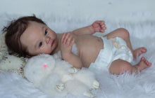 Carica l&#39;immagine nel visualizzatore di Gallery, Realistic Reborn Baby Doll Handmade Realistic Soft Silicone Full Body Newborn Baby Dolls Girl / Boy
