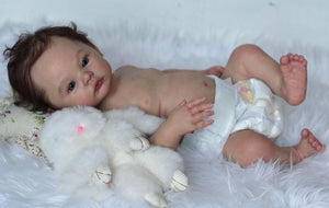 18 inch Realistic Reborn Baby Doll Handmade Lifelike Soft Silicone Full Body Newborn Baby Dolls Girl / Boy