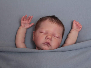 19 Inch Sleeping Lifelike Reborn Baby Dolls Girl Marley Cloth Body Baby Doll Adorable Realistic Newborn Baby Dolls Gift