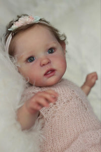 20 Inch Adorable Realistic Newborn Baby Dolls Girl Cuddly Lifelike Reborn Toddler Baby Dolls Girl Gift for Kids 3+