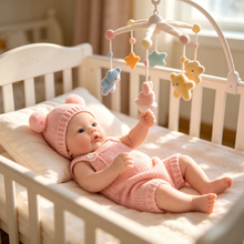 Load image into Gallery viewer, Adorable 12" Full Silicone Baby Doll - 2kg Weighted Lifelike Reborn Girl Doll with Cute Pink Outfit, Perfect Cozy Companion &amp; Gift
