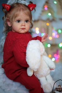 24inch Adorable Lifelike Reborn Toddler Baby Dolls Girl Lovely Realistic Newborn Baby Doll Gift for Kids