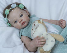 Load image into Gallery viewer, 18 Inch Lovely Cuddly Reborn Baby Dolls Girls Full Body Vinyl Silicone Lifelike Reborn Baby Doll Realistic Newborn Toddler Baby Dolls
