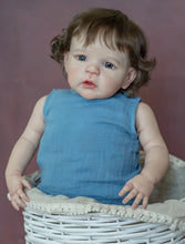 Carregar imagem no visualizador da galeria, 24 Inch 60cm Reborn Toddler Girl Soft Cloth Body Reborn Baby Doll Realistic Newborn Baby Dolls Gift for Kids
