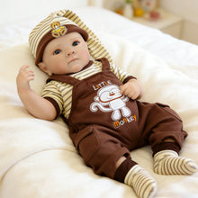 Load image into Gallery viewer, Pinky Reborn 18 Inch Realistic Reborn Baby Boy Doll | 2 Body Options (Cloth/Full Vinyl) with Pacifier &amp; Bottle
