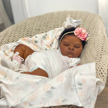 Load image into Gallery viewer, 20 inch Realistic Reborn Baby Dolls Peaches Black Skin High-end Painting African - American Playmate Toys For Children New Parents
